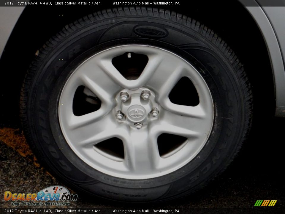 2012 Toyota RAV4 I4 4WD Classic Silver Metallic / Ash Photo #3