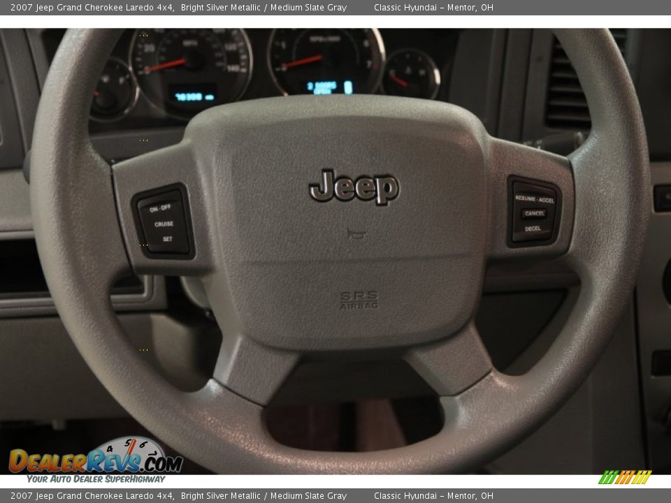 2007 Jeep Grand Cherokee Laredo 4x4 Bright Silver Metallic / Medium Slate Gray Photo #6