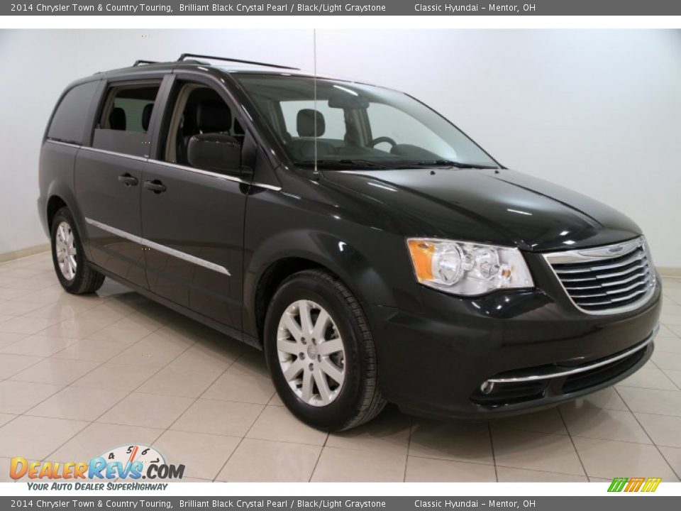 2014 Chrysler Town & Country Touring Brilliant Black Crystal Pearl / Black/Light Graystone Photo #1