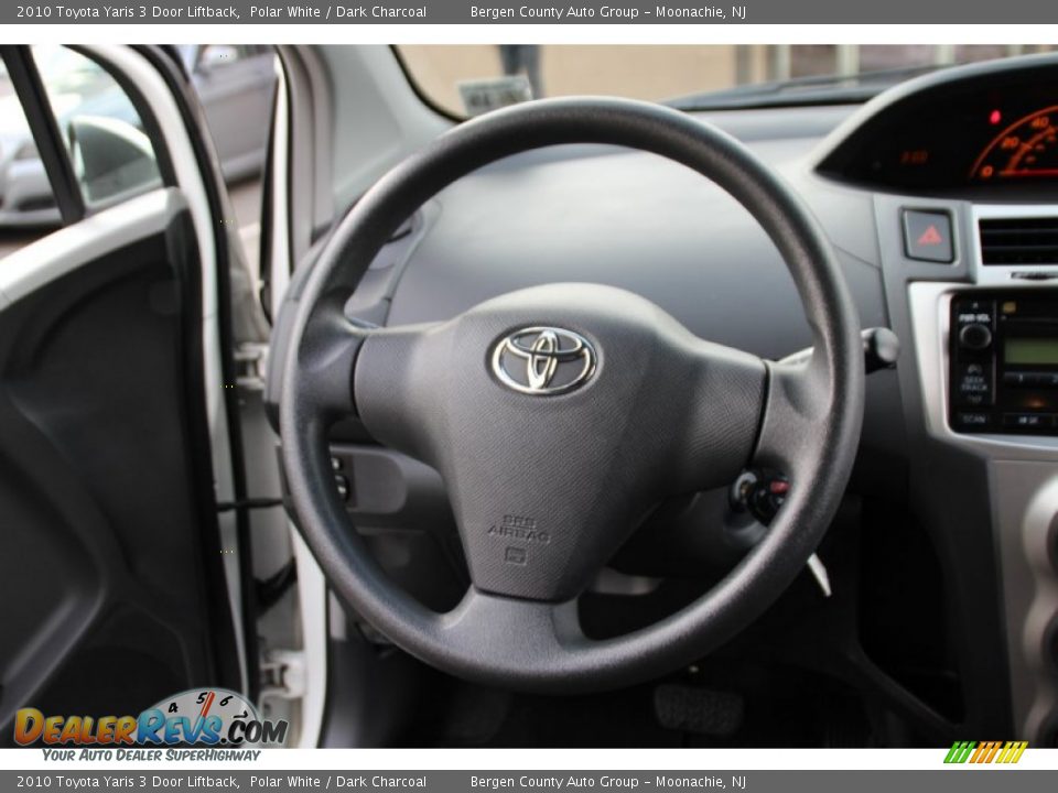 2010 Toyota Yaris 3 Door Liftback Polar White / Dark Charcoal Photo #20