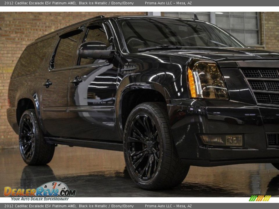 2012 Cadillac Escalade ESV Platinum AWD Black Ice Metallic / Ebony/Ebony Photo #2