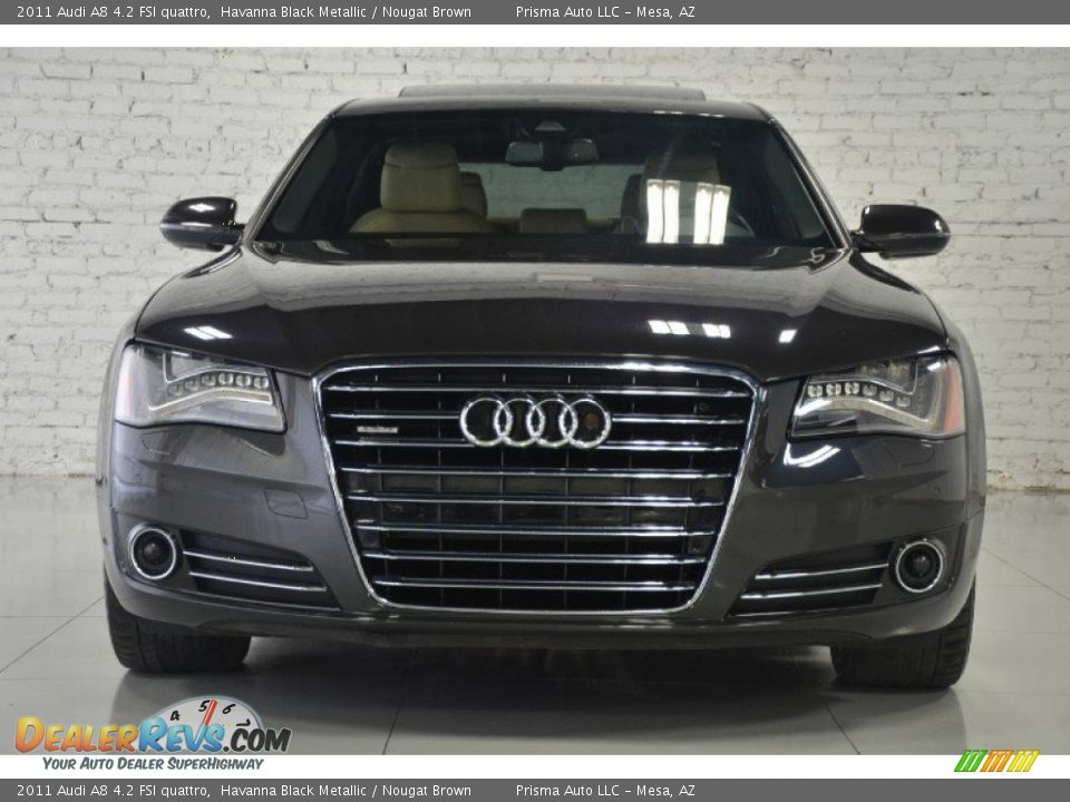 2011 Audi A8 4.2 FSI quattro Havanna Black Metallic / Nougat Brown Photo #1