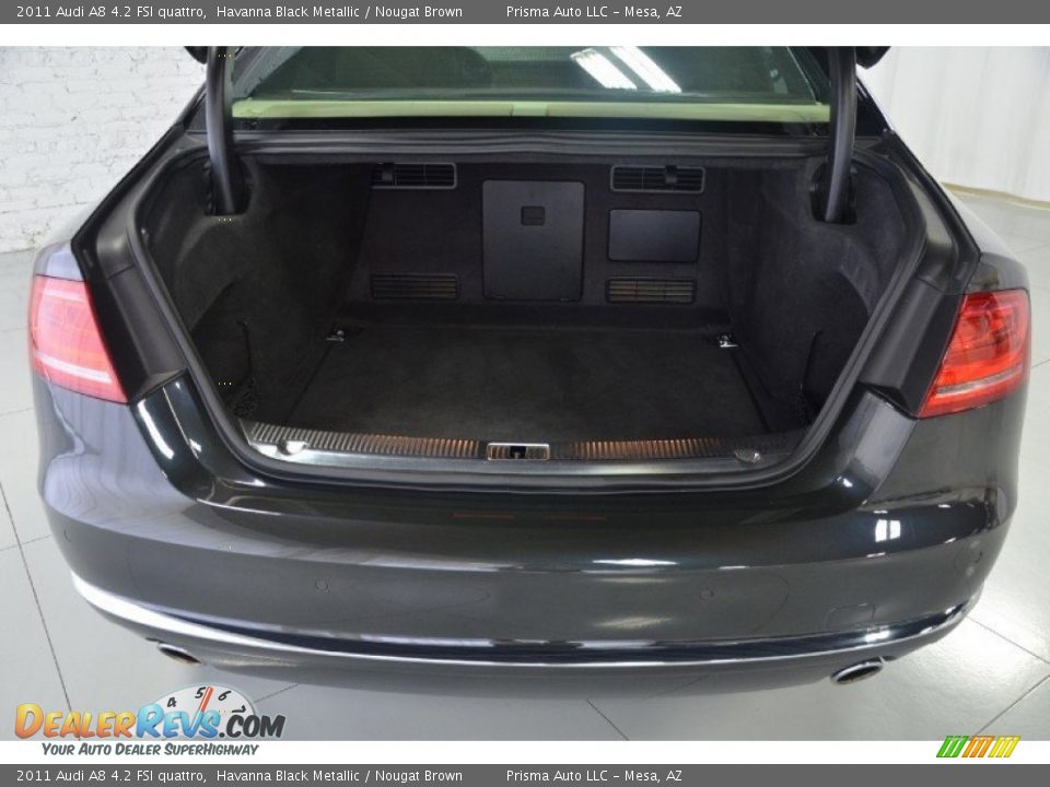 2011 Audi A8 4.2 FSI quattro Havanna Black Metallic / Nougat Brown Photo #4