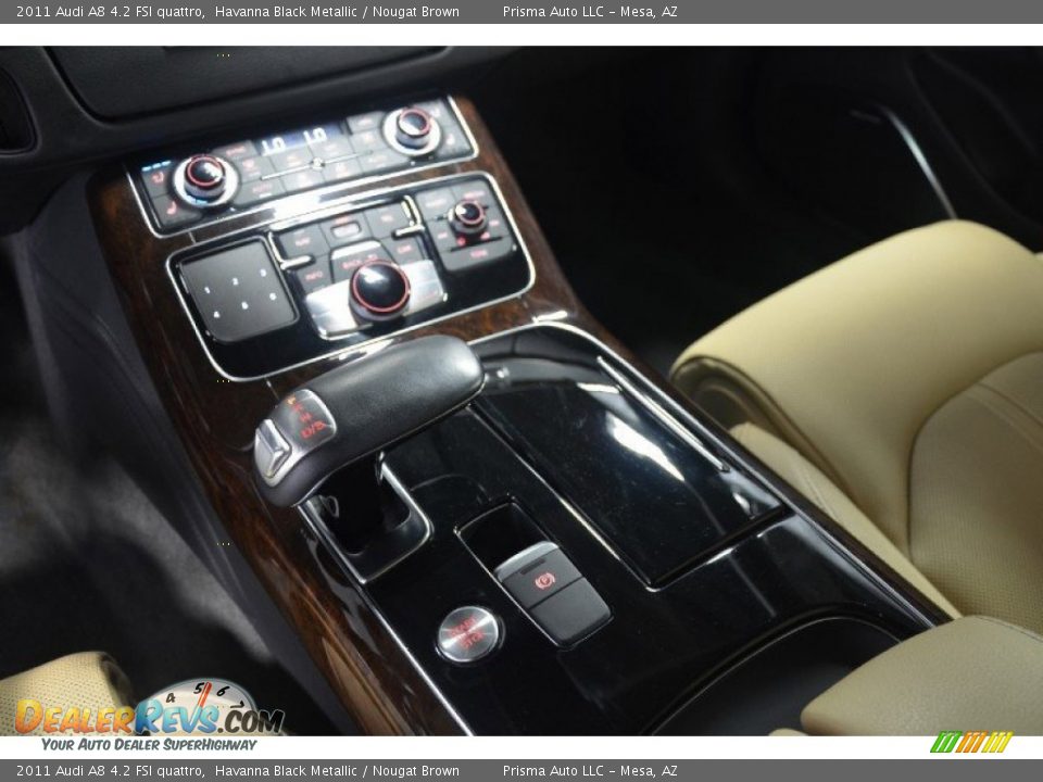 2011 Audi A8 4.2 FSI quattro Havanna Black Metallic / Nougat Brown Photo #7