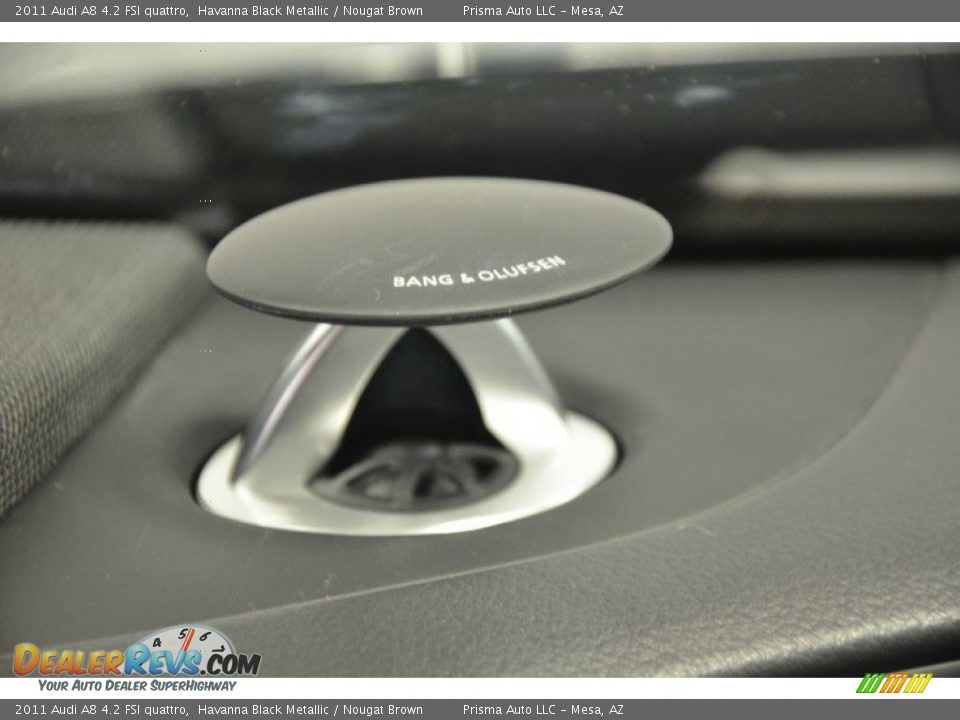 2011 Audi A8 4.2 FSI quattro Havanna Black Metallic / Nougat Brown Photo #9