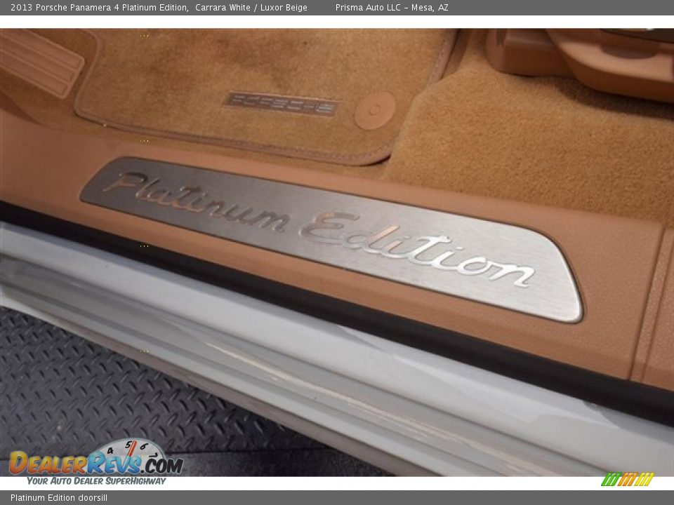 Platinum Edition doorsill - 2013 Porsche Panamera