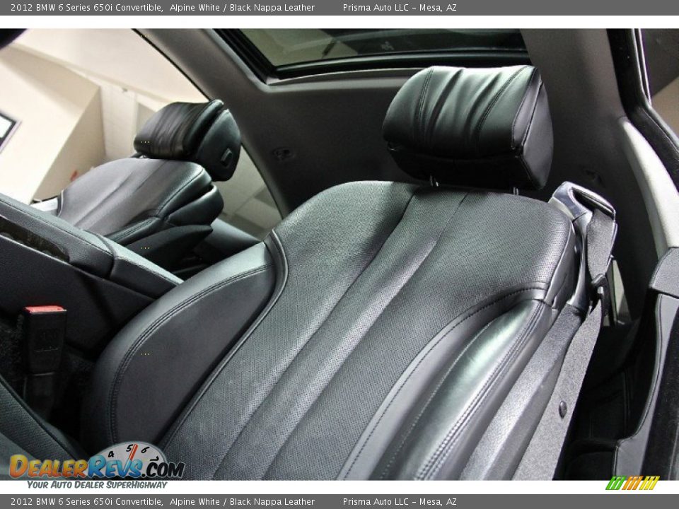 2012 BMW 6 Series 650i Convertible Alpine White / Black Nappa Leather Photo #6