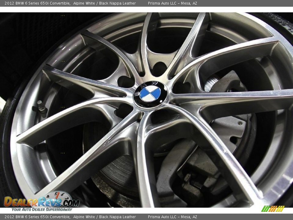 2012 BMW 6 Series 650i Convertible Alpine White / Black Nappa Leather Photo #7