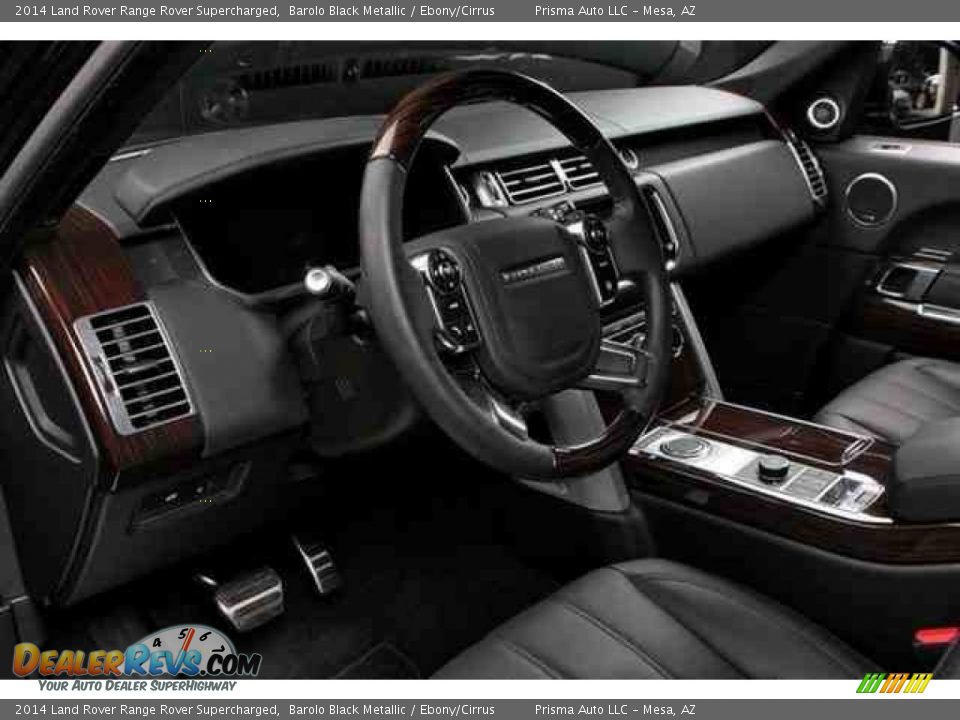 2014 Land Rover Range Rover Supercharged Barolo Black Metallic / Ebony/Cirrus Photo #9