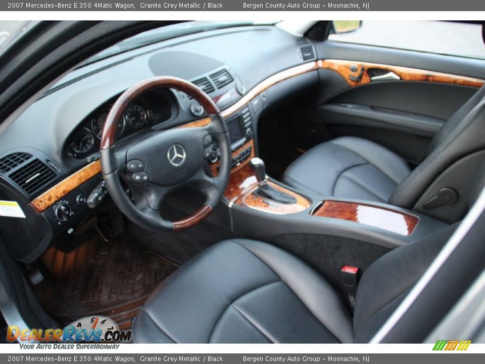 Black Interior - 2007 Mercedes-Benz E 350 4Matic Wagon Photo #12