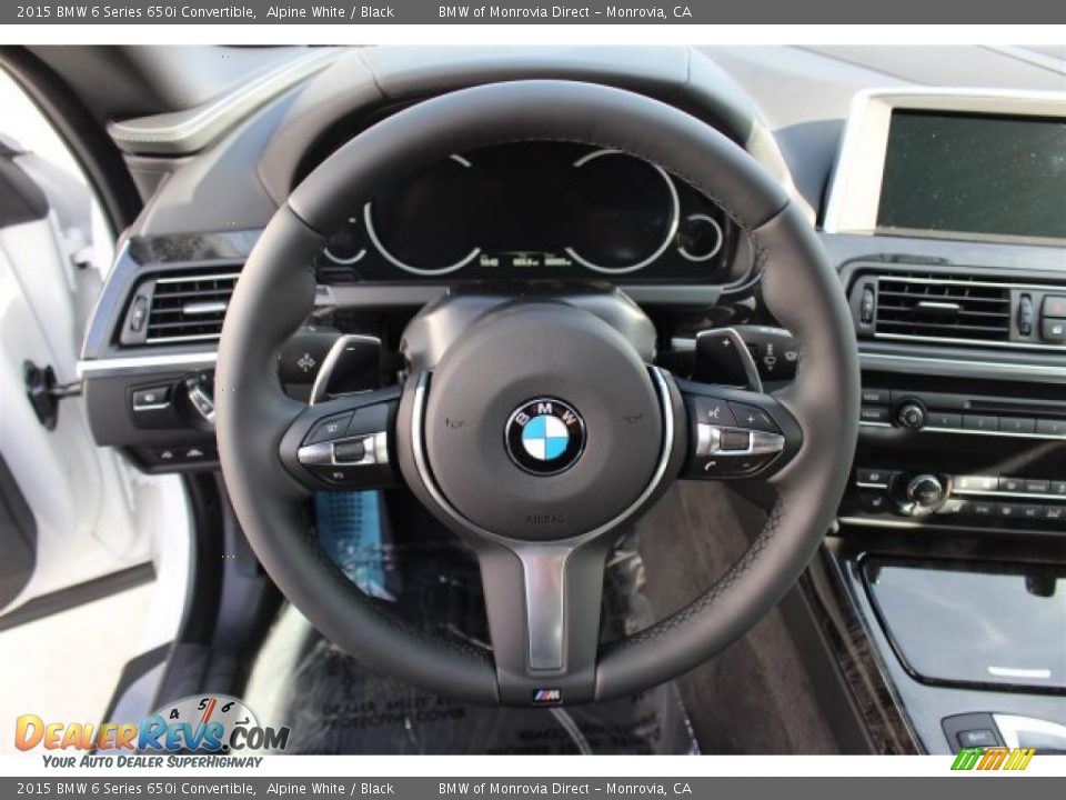 2015 BMW 6 Series 650i Convertible Steering Wheel Photo #9