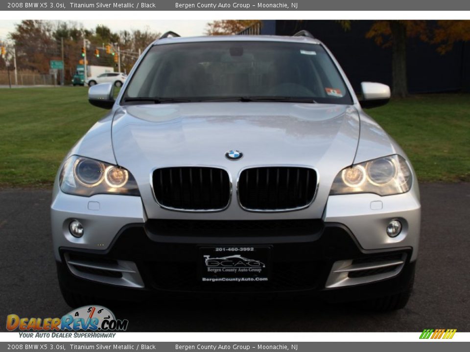 2008 BMW X5 3.0si Titanium Silver Metallic / Black Photo #8