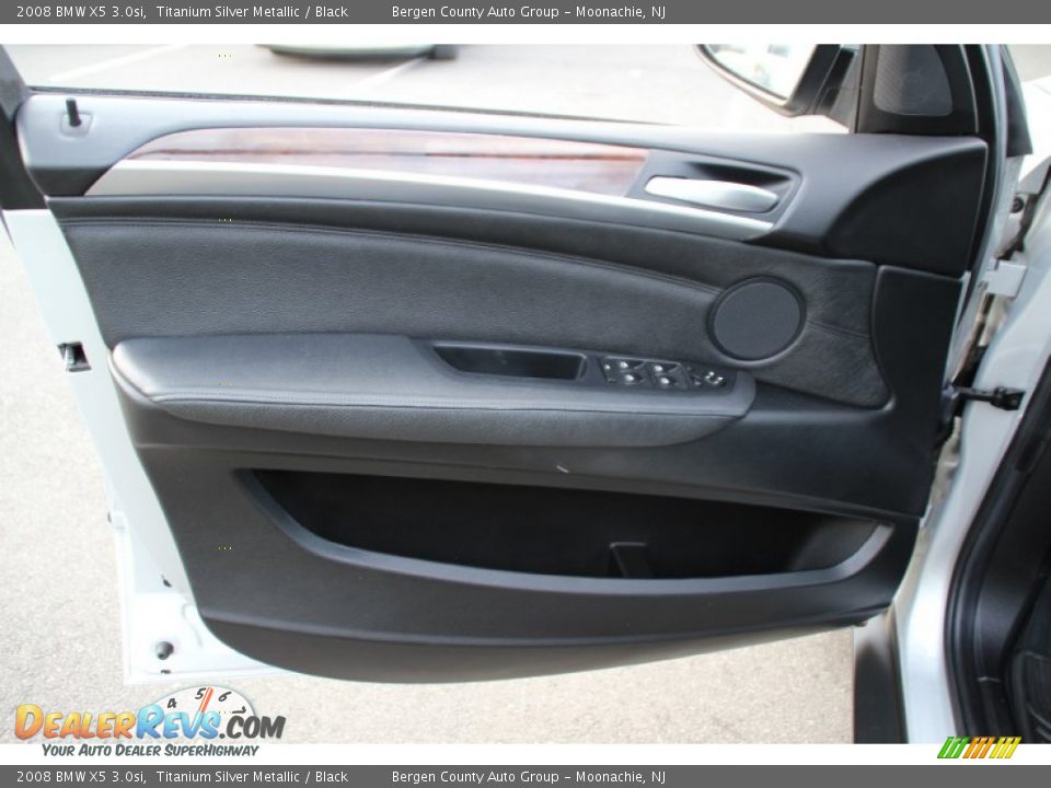 2008 BMW X5 3.0si Titanium Silver Metallic / Black Photo #9