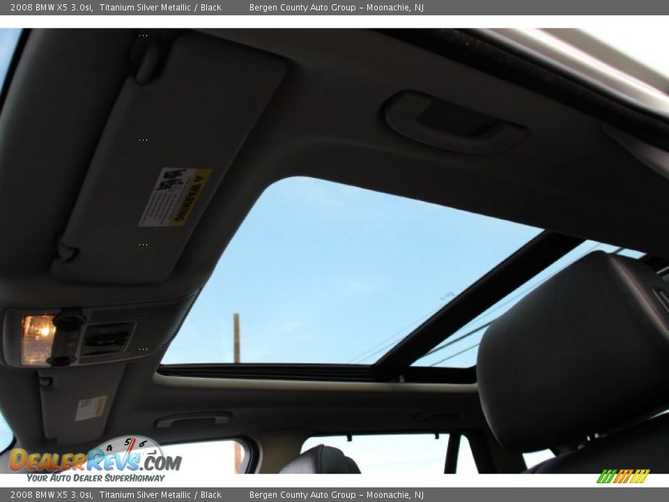 2008 BMW X5 3.0si Titanium Silver Metallic / Black Photo #15