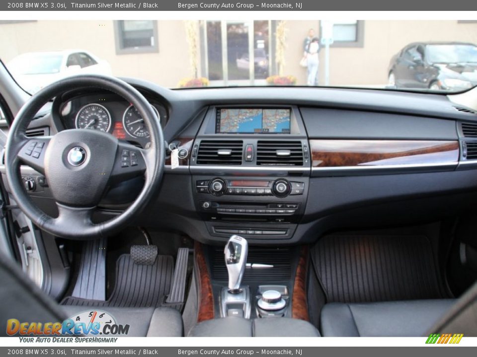 2008 BMW X5 3.0si Titanium Silver Metallic / Black Photo #16