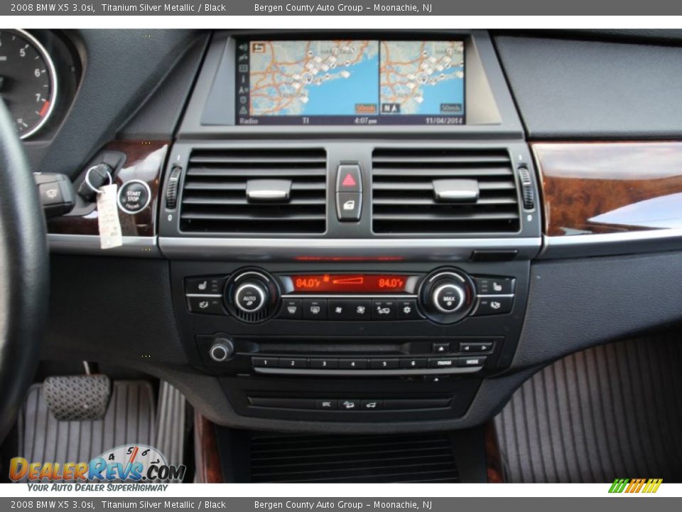 2008 BMW X5 3.0si Titanium Silver Metallic / Black Photo #17
