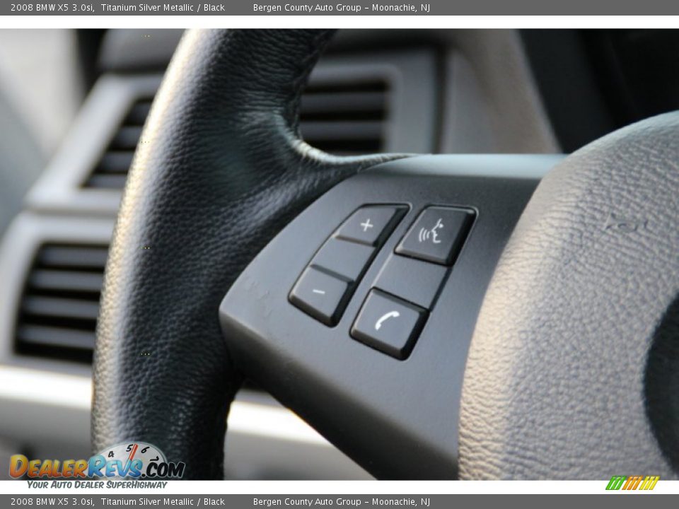 2008 BMW X5 3.0si Titanium Silver Metallic / Black Photo #20