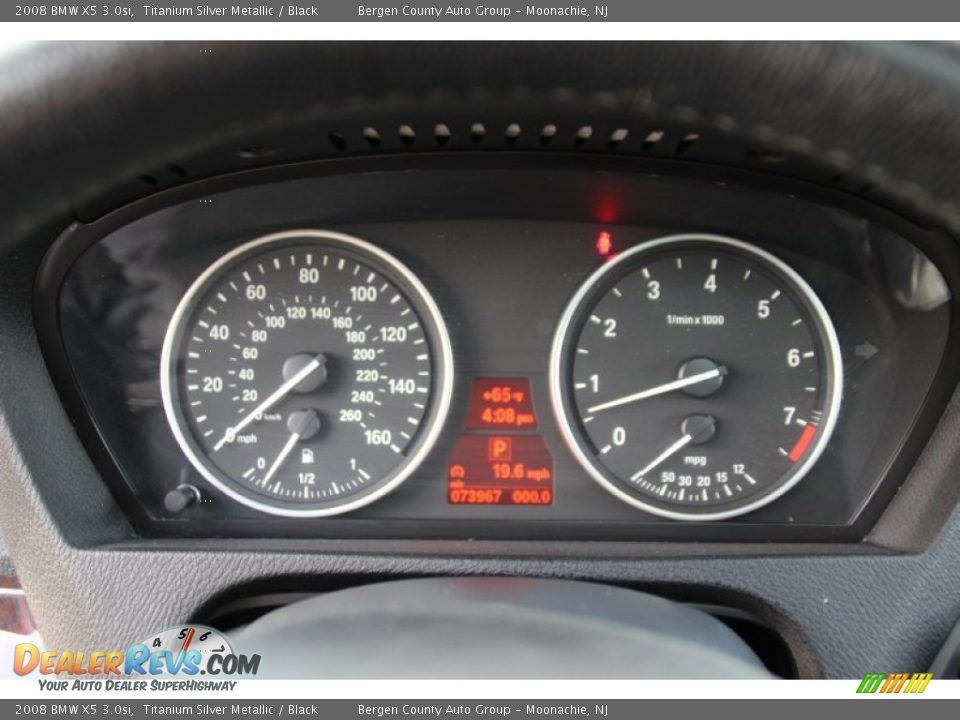 2008 BMW X5 3.0si Titanium Silver Metallic / Black Photo #22