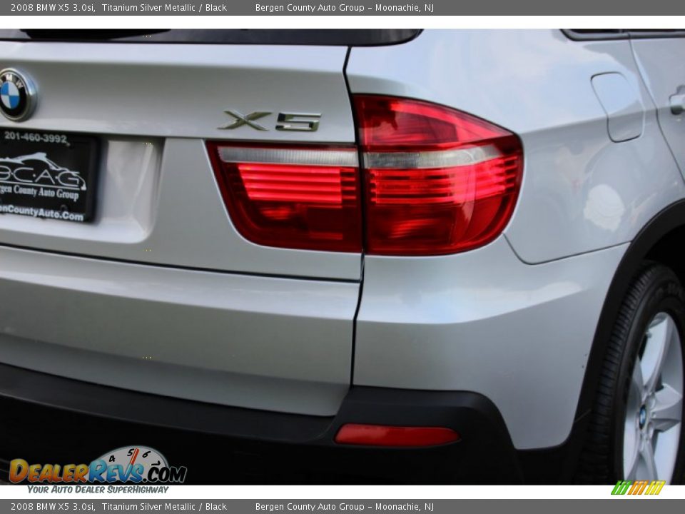2008 BMW X5 3.0si Titanium Silver Metallic / Black Photo #25