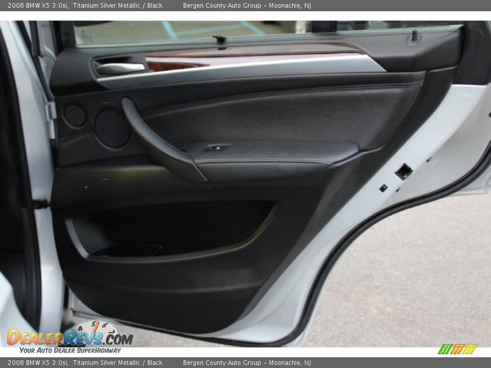 2008 BMW X5 3.0si Titanium Silver Metallic / Black Photo #26