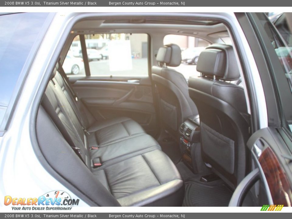 2008 BMW X5 3.0si Titanium Silver Metallic / Black Photo #27