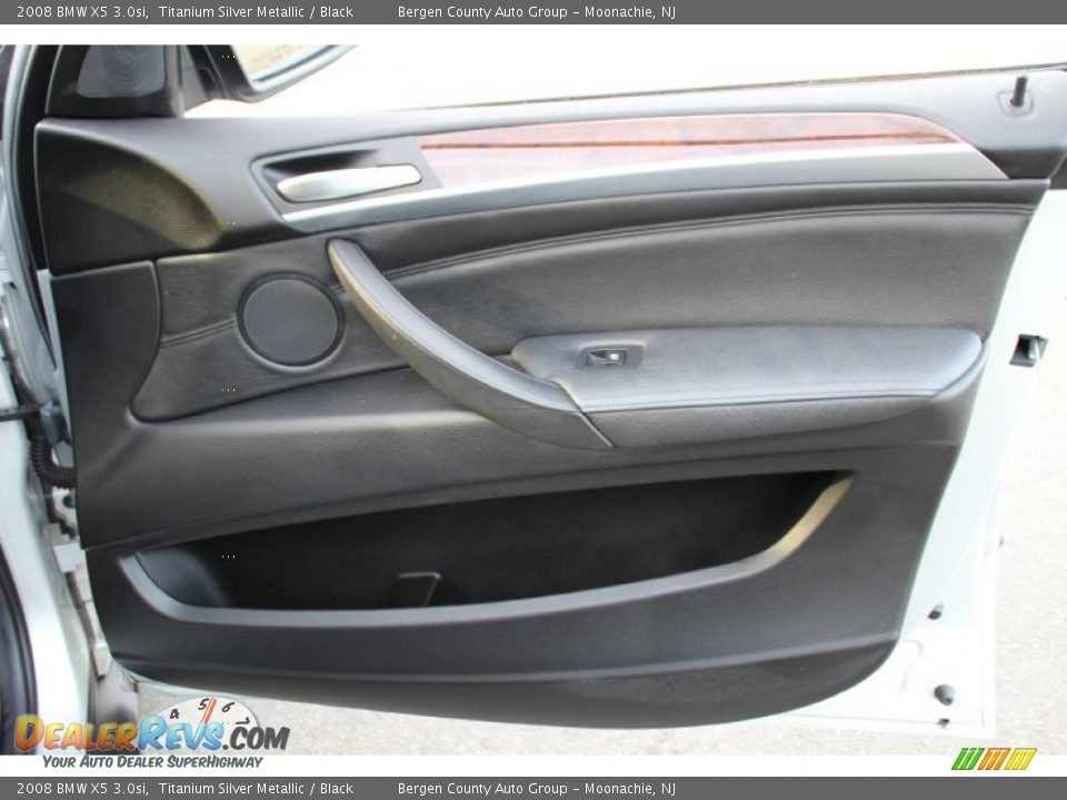 2008 BMW X5 3.0si Titanium Silver Metallic / Black Photo #28