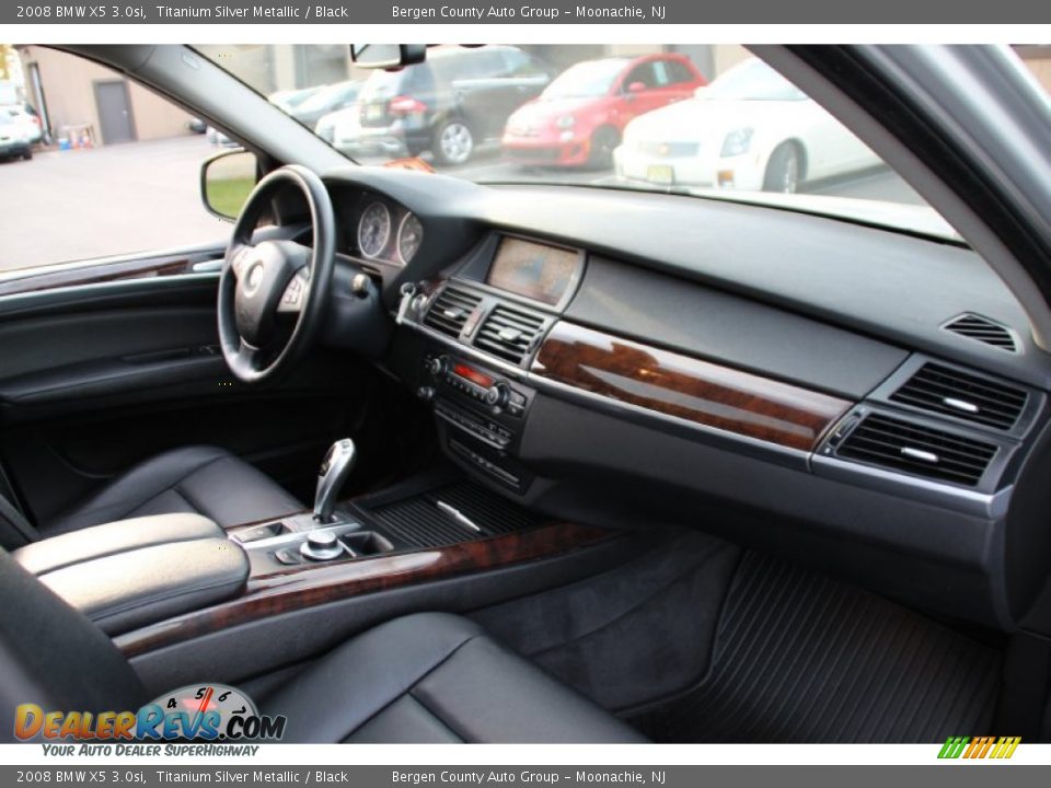 2008 BMW X5 3.0si Titanium Silver Metallic / Black Photo #29