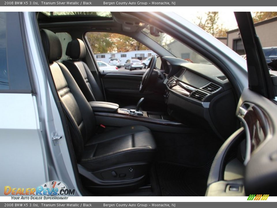 2008 BMW X5 3.0si Titanium Silver Metallic / Black Photo #30