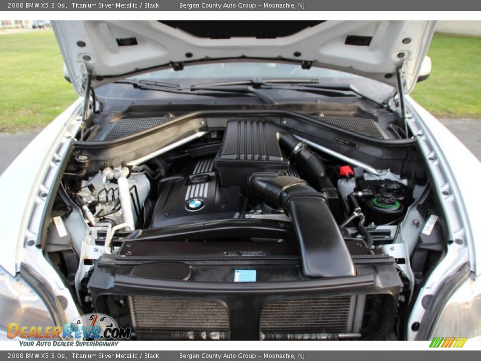 2008 BMW X5 3.0si Titanium Silver Metallic / Black Photo #32