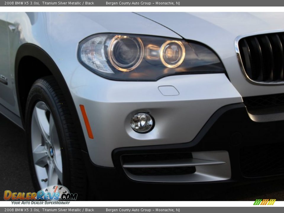 2008 BMW X5 3.0si Titanium Silver Metallic / Black Photo #33
