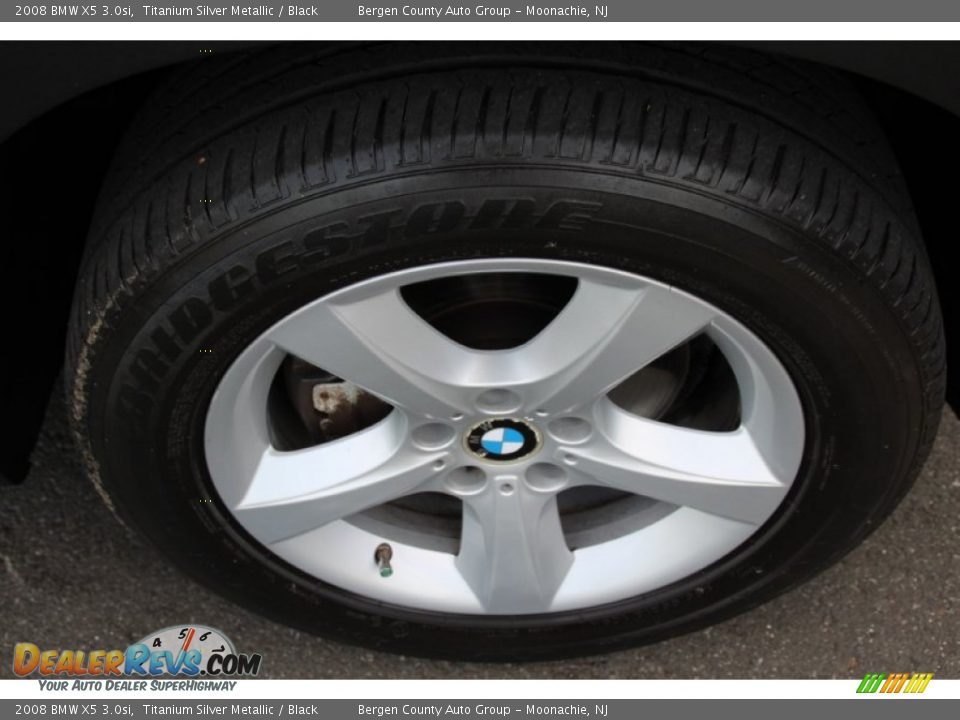 2008 BMW X5 3.0si Titanium Silver Metallic / Black Photo #35
