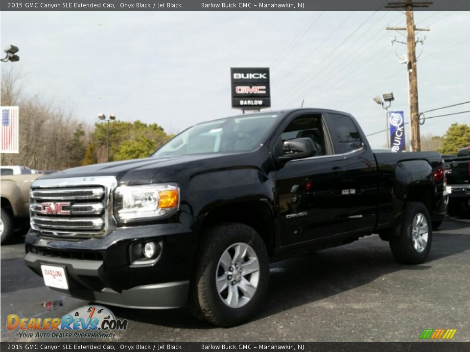 2015 GMC Canyon SLE Extended Cab Onyx Black / Jet Black Photo #1