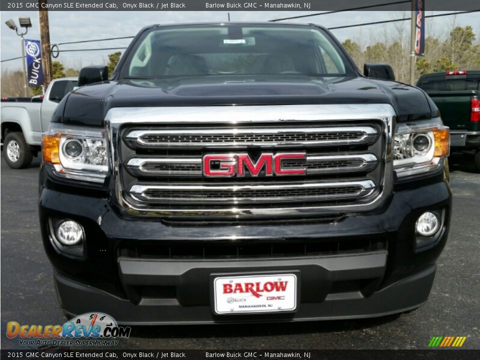 2015 GMC Canyon SLE Extended Cab Onyx Black / Jet Black Photo #2