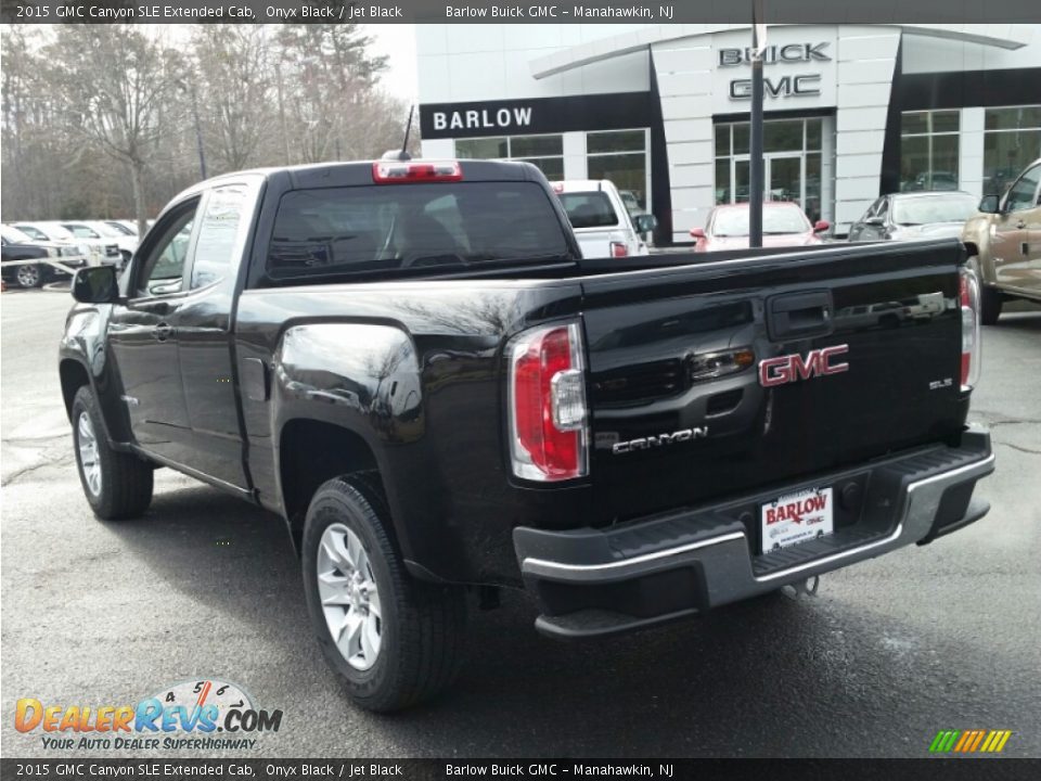 2015 GMC Canyon SLE Extended Cab Onyx Black / Jet Black Photo #4