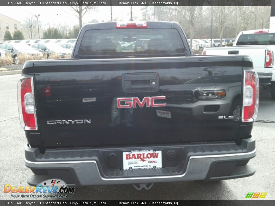 2015 GMC Canyon SLE Extended Cab Onyx Black / Jet Black Photo #5