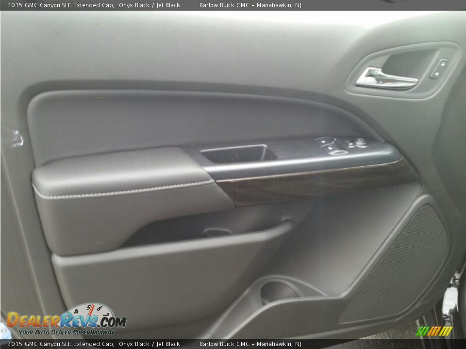 2015 GMC Canyon SLE Extended Cab Onyx Black / Jet Black Photo #7