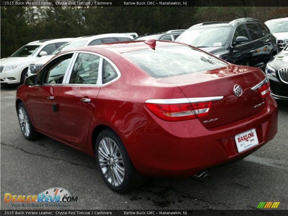 2015 Buick Verano Leather Crystal Red Tintcoat / Cashmere Photo #4