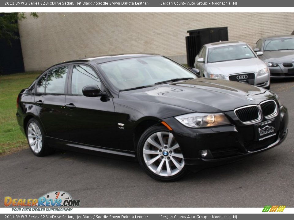 2011 BMW 3 Series 328i xDrive Sedan Jet Black / Saddle Brown Dakota Leather Photo #2