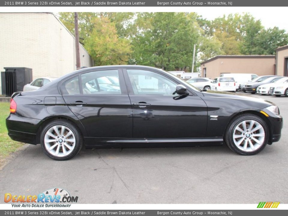 2011 BMW 3 Series 328i xDrive Sedan Jet Black / Saddle Brown Dakota Leather Photo #3