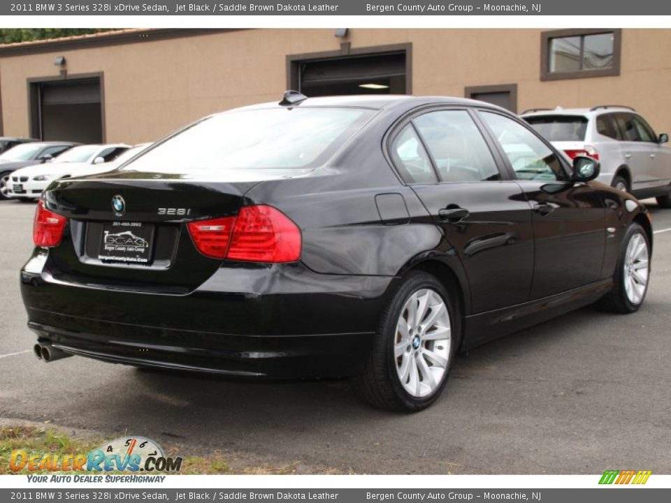 2011 BMW 3 Series 328i xDrive Sedan Jet Black / Saddle Brown Dakota Leather Photo #4