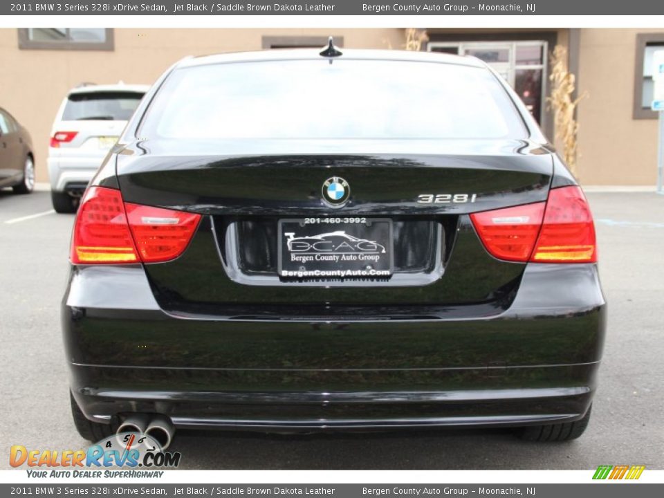 2011 BMW 3 Series 328i xDrive Sedan Jet Black / Saddle Brown Dakota Leather Photo #5