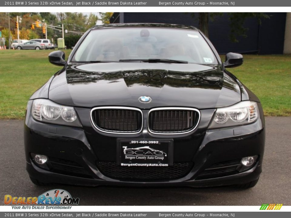 2011 BMW 3 Series 328i xDrive Sedan Jet Black / Saddle Brown Dakota Leather Photo #8