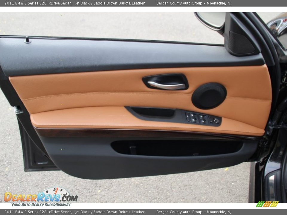 2011 BMW 3 Series 328i xDrive Sedan Jet Black / Saddle Brown Dakota Leather Photo #9
