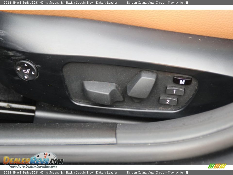 2011 BMW 3 Series 328i xDrive Sedan Jet Black / Saddle Brown Dakota Leather Photo #12