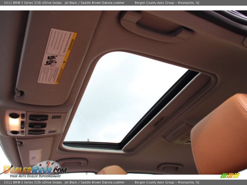 2011 BMW 3 Series 328i xDrive Sedan Jet Black / Saddle Brown Dakota Leather Photo #14