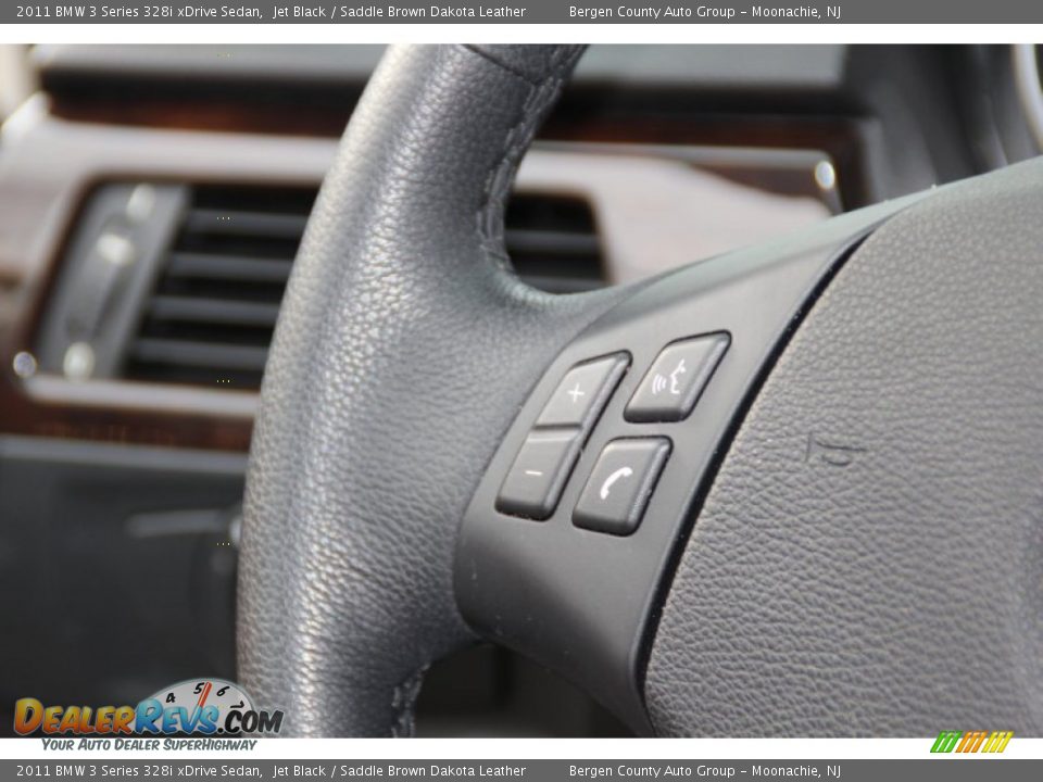 2011 BMW 3 Series 328i xDrive Sedan Jet Black / Saddle Brown Dakota Leather Photo #19