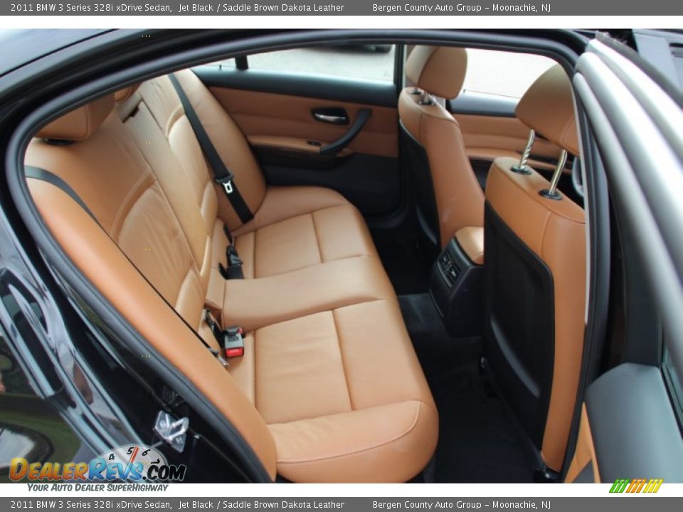 2011 BMW 3 Series 328i xDrive Sedan Jet Black / Saddle Brown Dakota Leather Photo #24