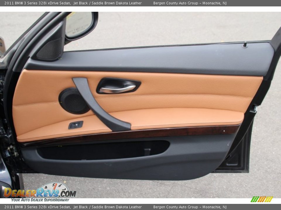 2011 BMW 3 Series 328i xDrive Sedan Jet Black / Saddle Brown Dakota Leather Photo #25