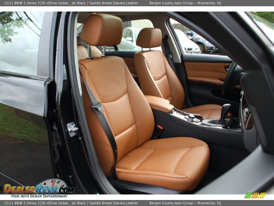 2011 BMW 3 Series 328i xDrive Sedan Jet Black / Saddle Brown Dakota Leather Photo #28