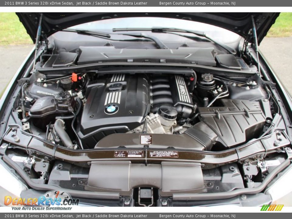 2011 BMW 3 Series 328i xDrive Sedan Jet Black / Saddle Brown Dakota Leather Photo #29